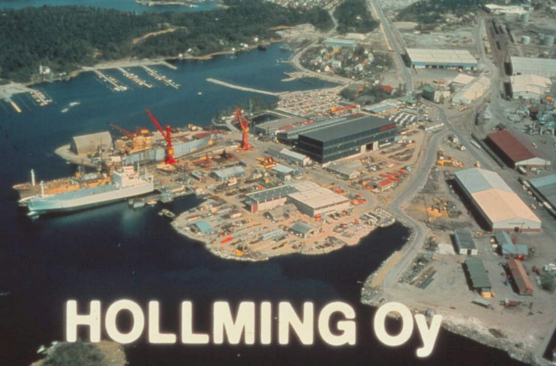 Hollmingin telakka 1970-luvulla. RMM27905 / Association of finnish shipbuilders